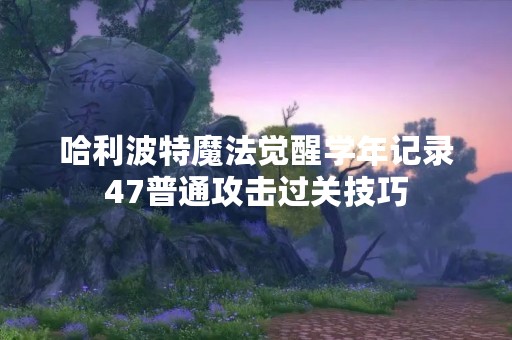 哈利波特魔法觉醒学年记录47普通攻击过关技巧