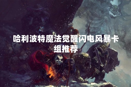 哈利波特魔法觉醒闪电风暴卡组推荐