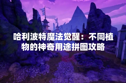 哈利波特魔法觉醒：不同植物的神奇用途拼图攻略