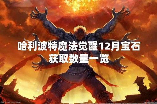 哈利波特魔法觉醒12月宝石获取数量一览