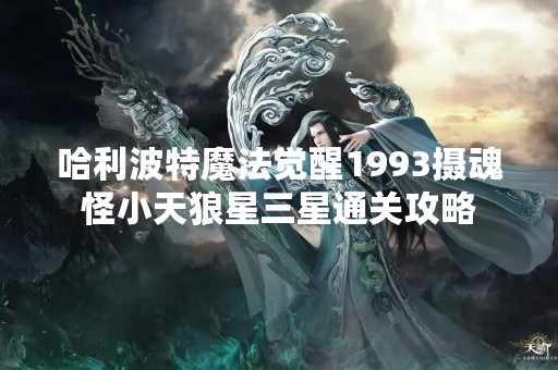哈利波特魔法觉醒1993摄魂怪小天狼星三星通关攻略