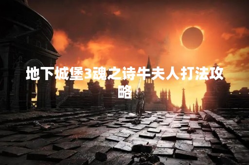 地下城堡3魂之诗牛夫人打法攻略