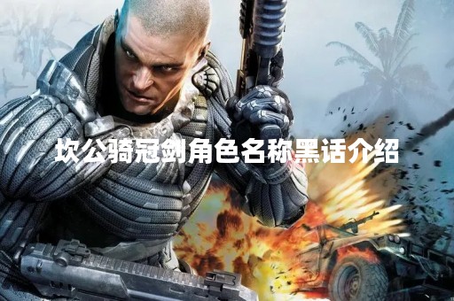 坎公骑冠剑角色名称黑话介绍