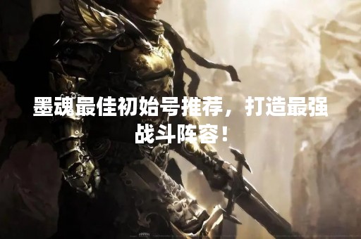 墨魂最佳初始号推荐，打造最强战斗阵容！
