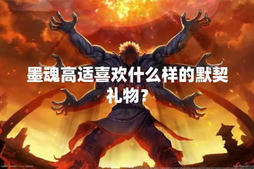 墨魂高适喜欢什么样的默契礼物？