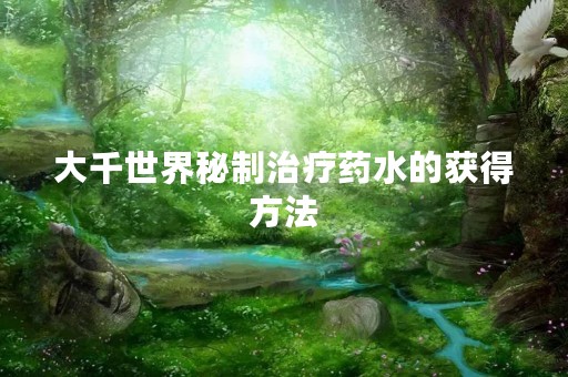 大千世界秘制治疗药水的获得方法