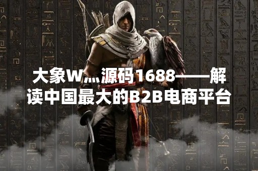 大象W灬源码1688——解读中国最大的B2B电商平台
