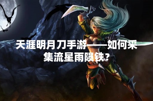 天涯明月刀手游——如何采集流星雨陨铁？