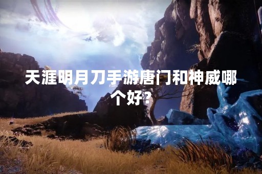 天涯明月刀手游唐门和神威哪个好？