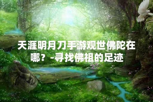 天涯明月刀手游观世佛陀在哪？-寻找佛祖的足迹