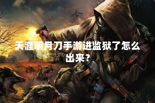 天涯明月刀手游进监狱了怎么出来？