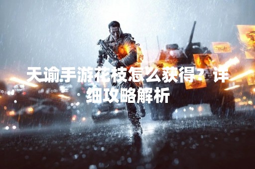 天谕手游花枝怎么获得？详细攻略解析
