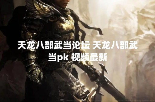 天龙八部武当论坛 天龙八部武当pk 视频最新