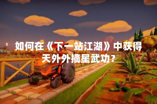 如何在《下一站江湖》中获得天外外摘星武功？