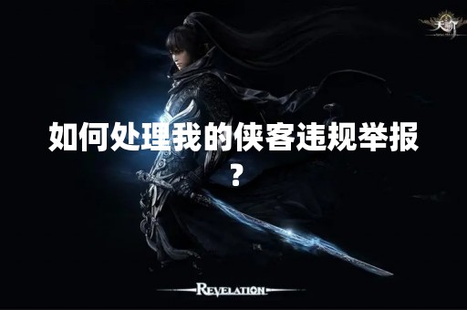 如何处理我的侠客违规举报？