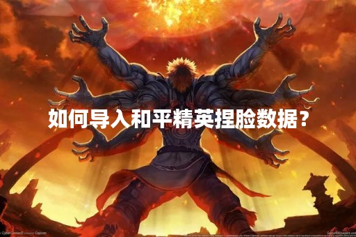 如何导入和平精英捏脸数据？