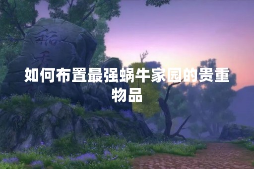 如何布置最强蜗牛家园的贵重物品
