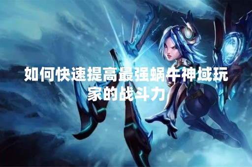 如何快速提高最强蜗牛神域玩家的战斗力