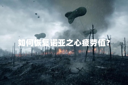 如何恢复诺亚之心疲劳值？
