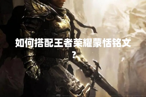 如何搭配王者荣耀蒙恬铭文？