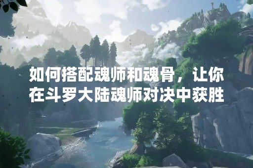 如何搭配魂师和魂骨，让你在斗罗大陆魂师对决中获胜？