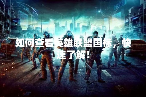 如何查看英雄联盟国标，快速了解！
