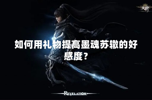 如何用礼物提高墨魂苏辙的好感度？