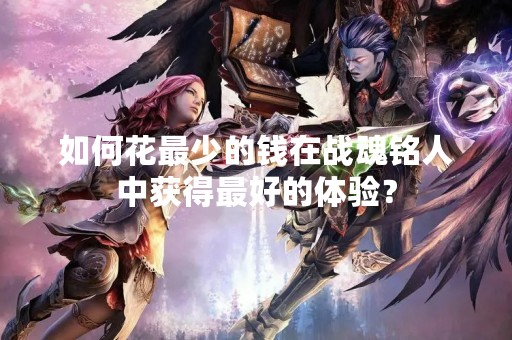 如何花最少的钱在战魂铭人中获得最好的体验？