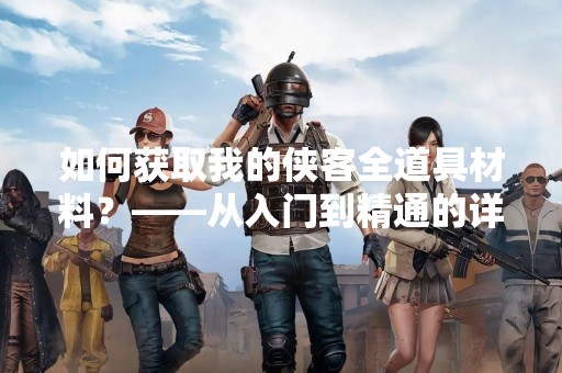如何获取我的侠客全道具材料？——从入门到精通的详细指南