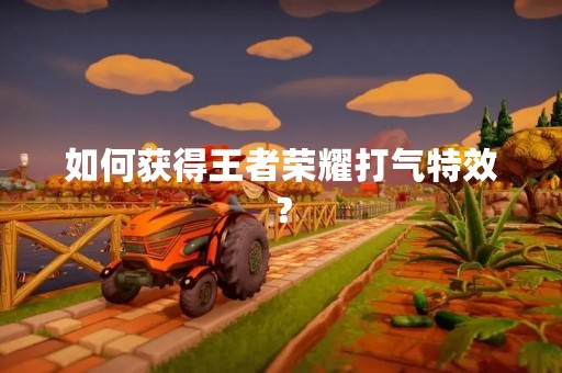 如何获得王者荣耀打气特效？