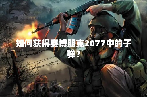 如何获得赛博朋克2077中的子弹？