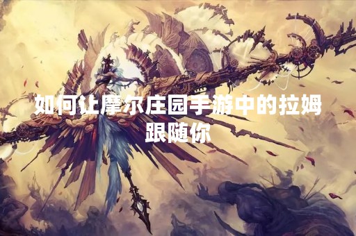 如何让摩尔庄园手游中的拉姆跟随你
