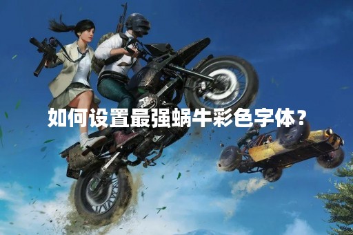 如何设置最强蜗牛彩色字体？