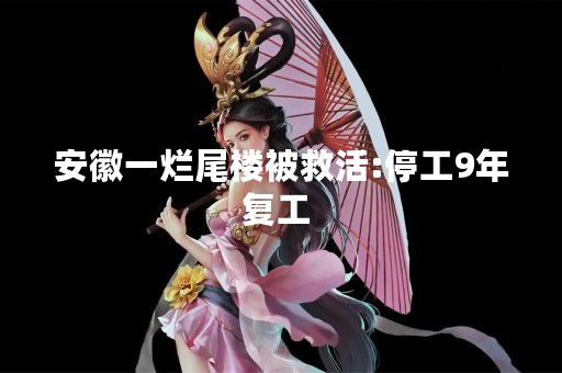 安徽一烂尾楼被救活:停工9年复工 