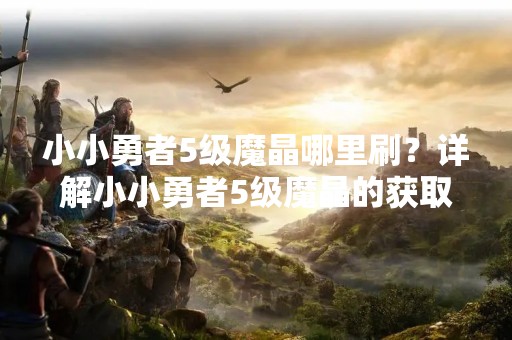 小小勇者5级魔晶哪里刷？详解小小勇者5级魔晶的获取方法