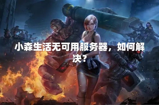 小森生活无可用服务器，如何解决？