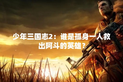 少年三国志2：谁是孤身一人救出阿斗的英雄？