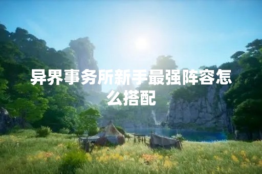 异界事务所新手最强阵容怎么搭配