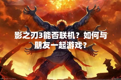 影之刃3能否联机？如何与朋友一起游戏？
