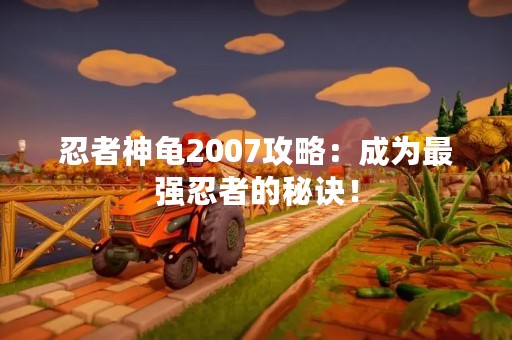 忍者神龟2007攻略：成为最强忍者的秘诀！