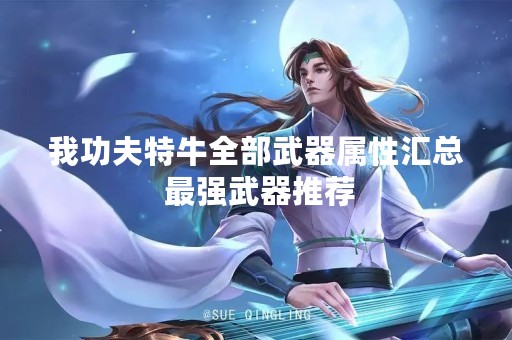 我功夫特牛全部武器属性汇总 最强武器推荐