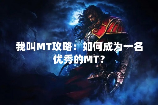 我叫MT攻略：如何成为一名优秀的MT？