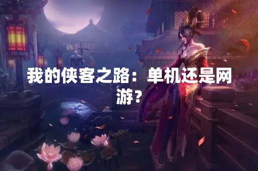 我的侠客之路：单机还是网游？