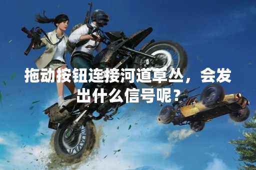拖动按钮连接河道草丛，会发出什么信号呢？