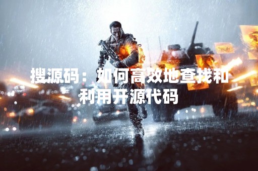 搜源码：如何高效地查找和利用开源代码