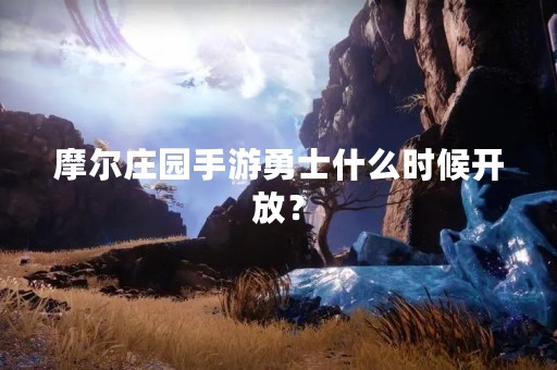 摩尔庄园手游勇士什么时候开放？