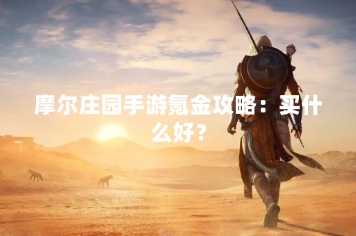 摩尔庄园手游氪金攻略：买什么好？