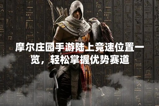 摩尔庄园手游陆上竞速位置一览，轻松掌握优势赛道