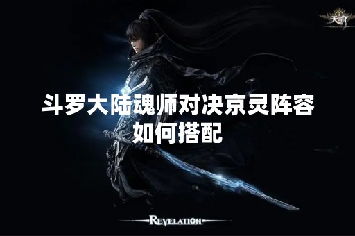 斗罗大陆魂师对决京灵阵容如何搭配