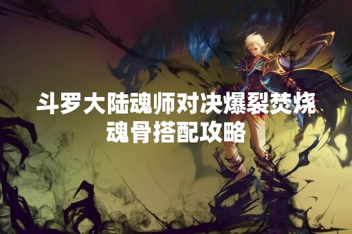 斗罗大陆魂师对决爆裂焚烧魂骨搭配攻略
